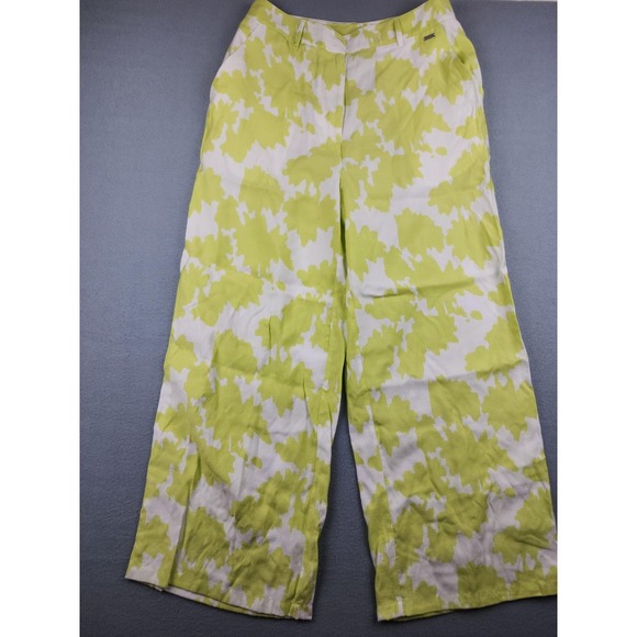 Armani Exchange Pants - Armani Exchange Dress Pants Womens 8 Green Camo Wide Leg Twill Casual Summer